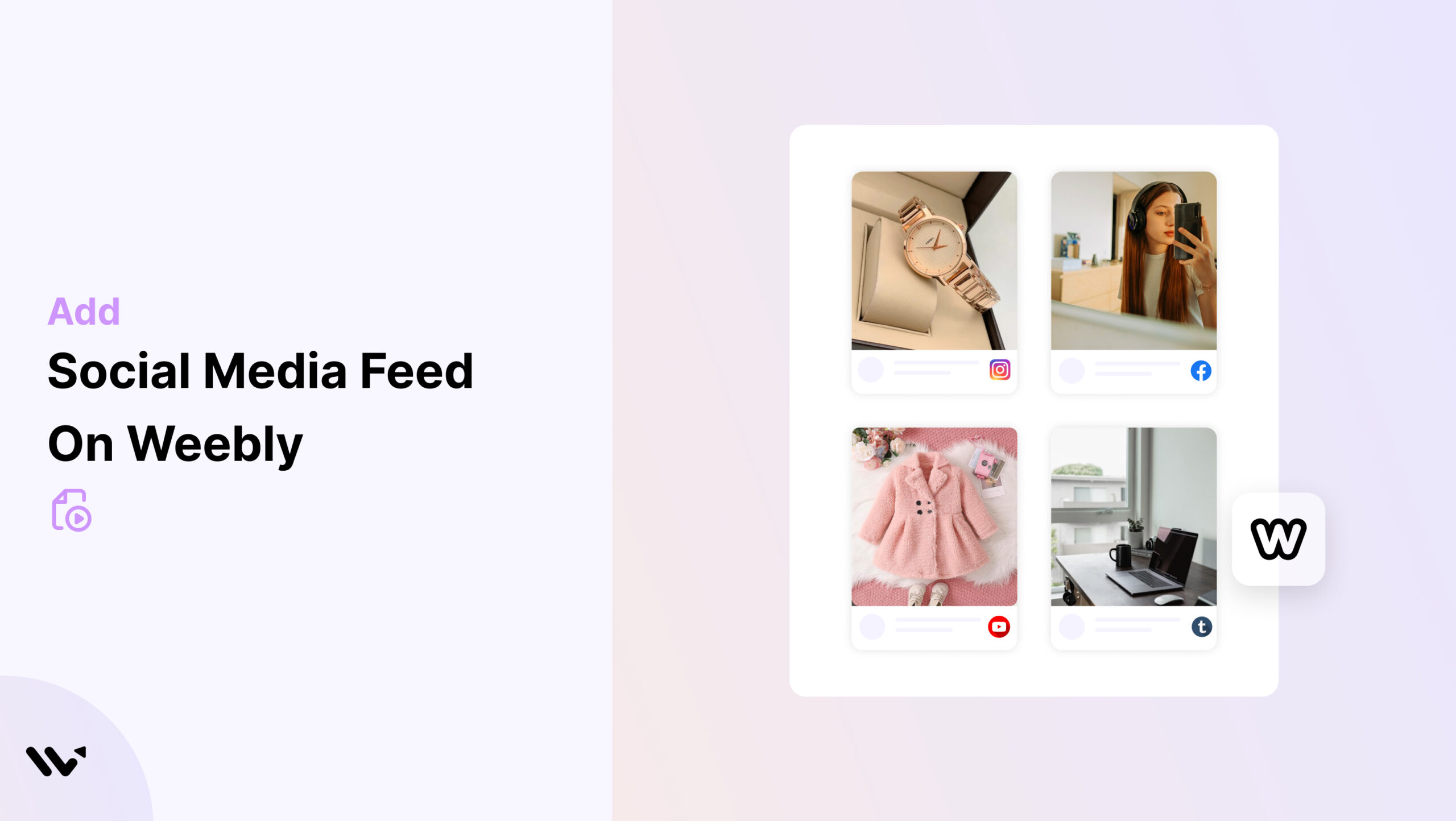 Social Media Feed on weebly