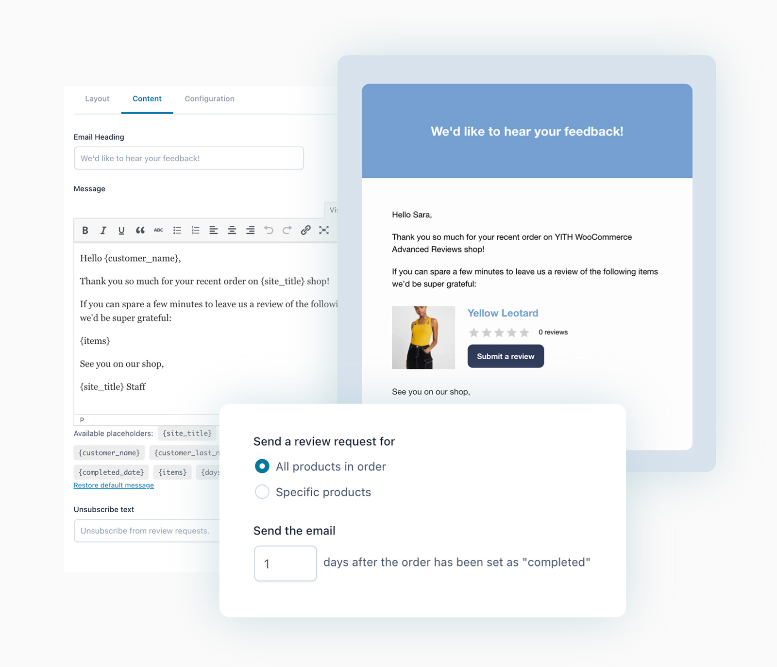 YITH WooCommerce Review automation