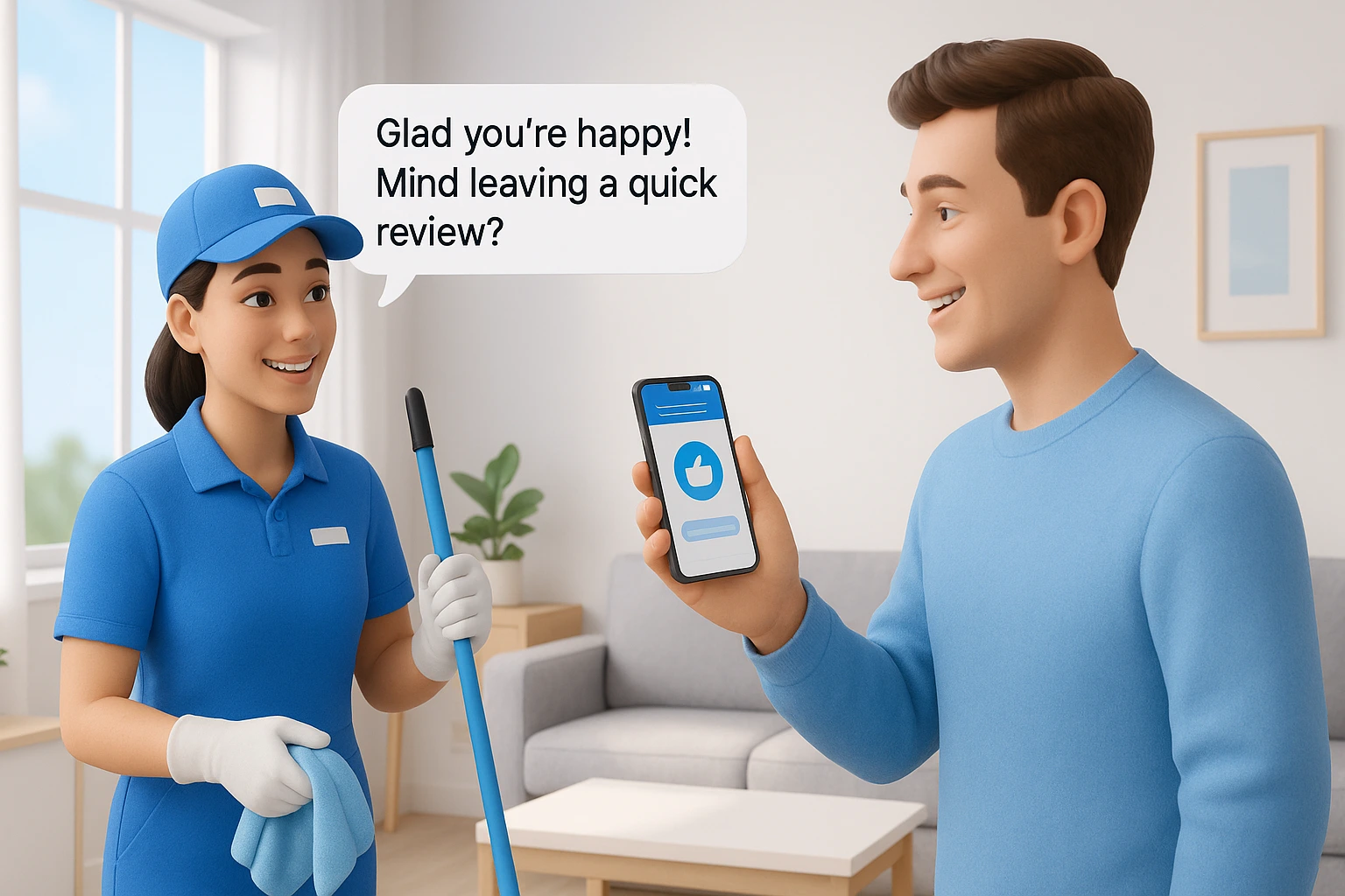 Ask Clients Right After the Cleaning Job