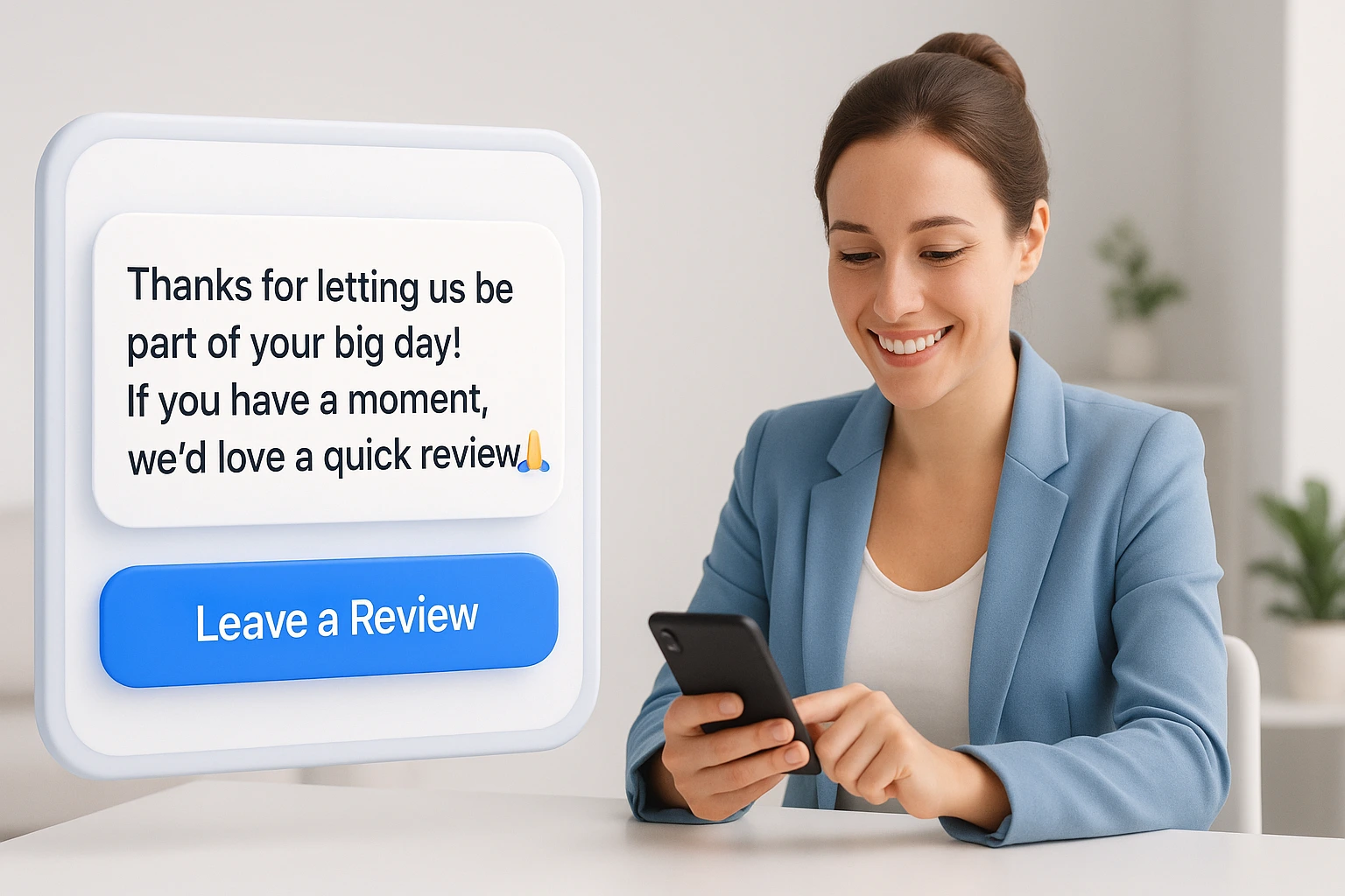 Use a Post-Event Thank-You Message with a Review Link