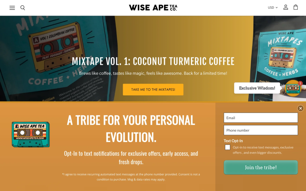 1. Wise Ape Tea Co.