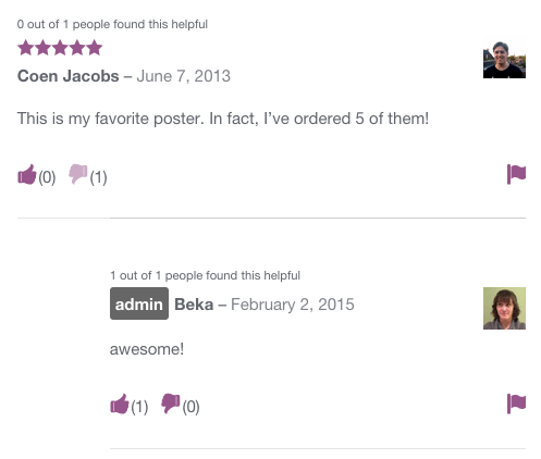 Review Display WooCommerce