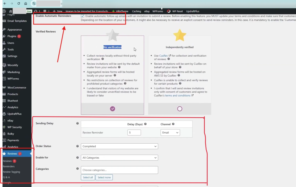 Enabling Reviews in WooCommerce Using CusRev