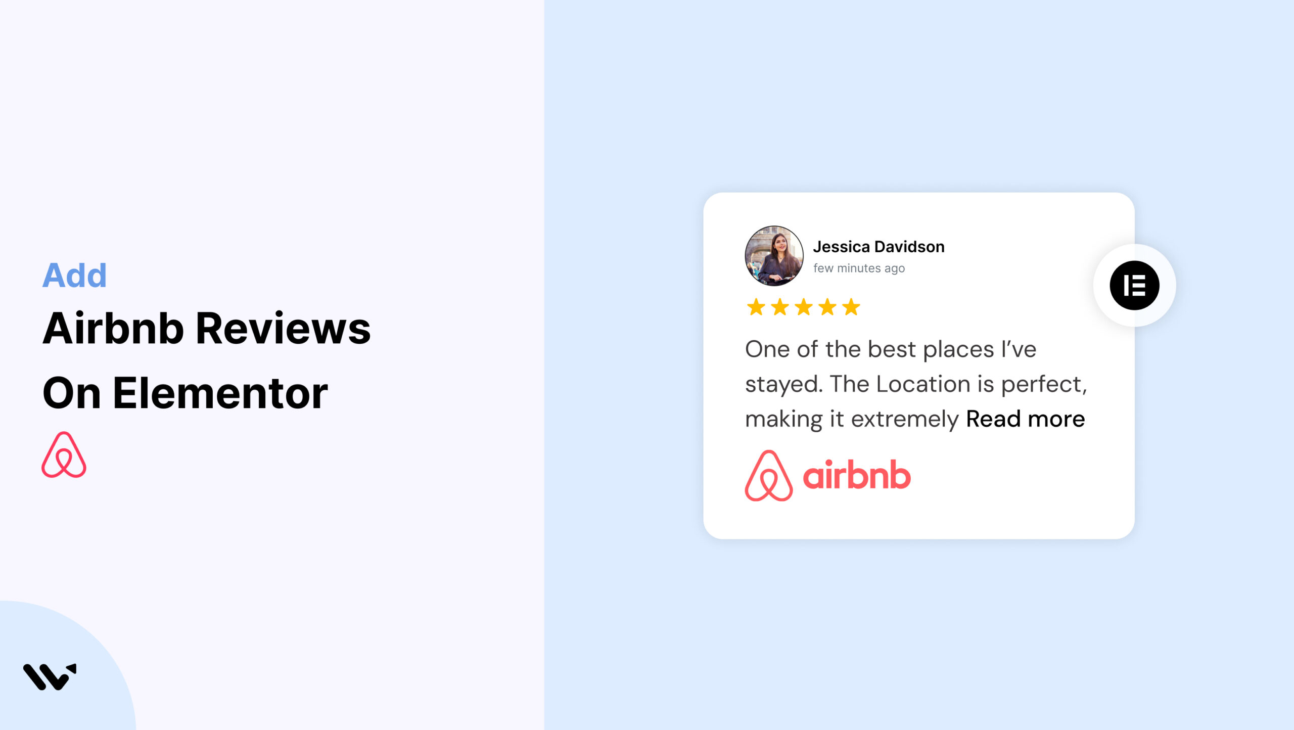 Airbnb Reviews on Elementor