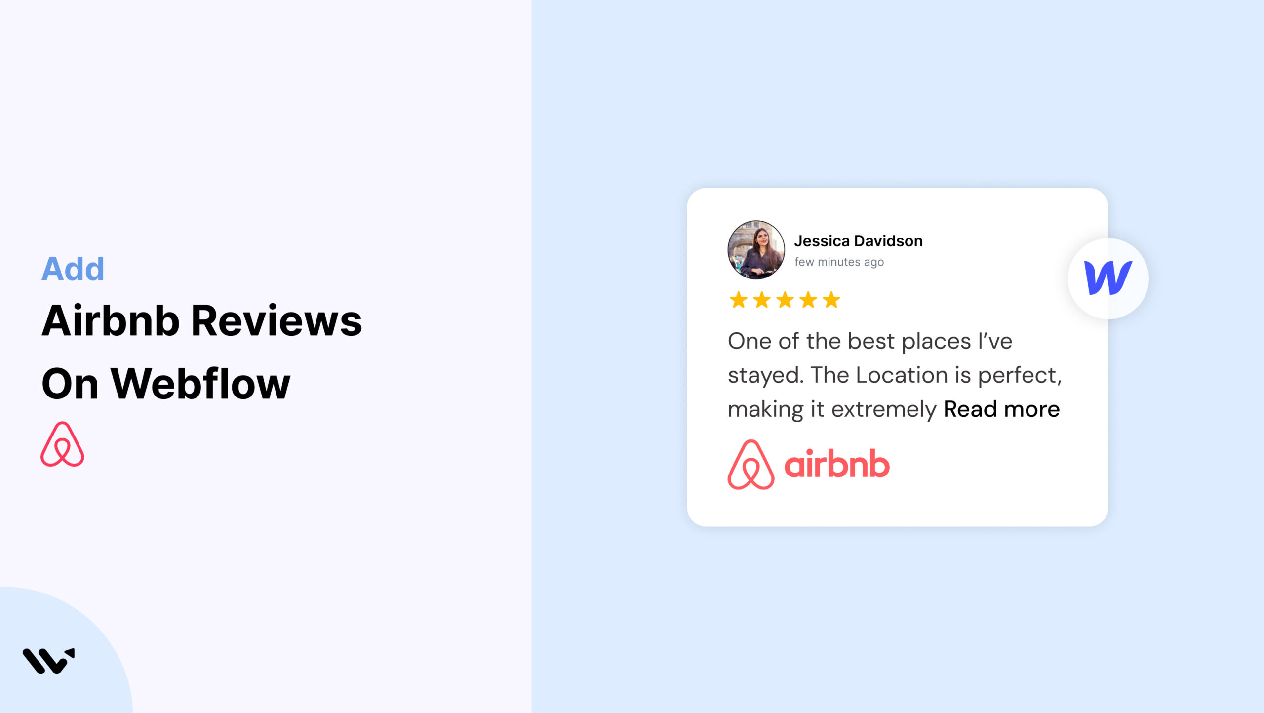 Airbnb Reviews on Webflow