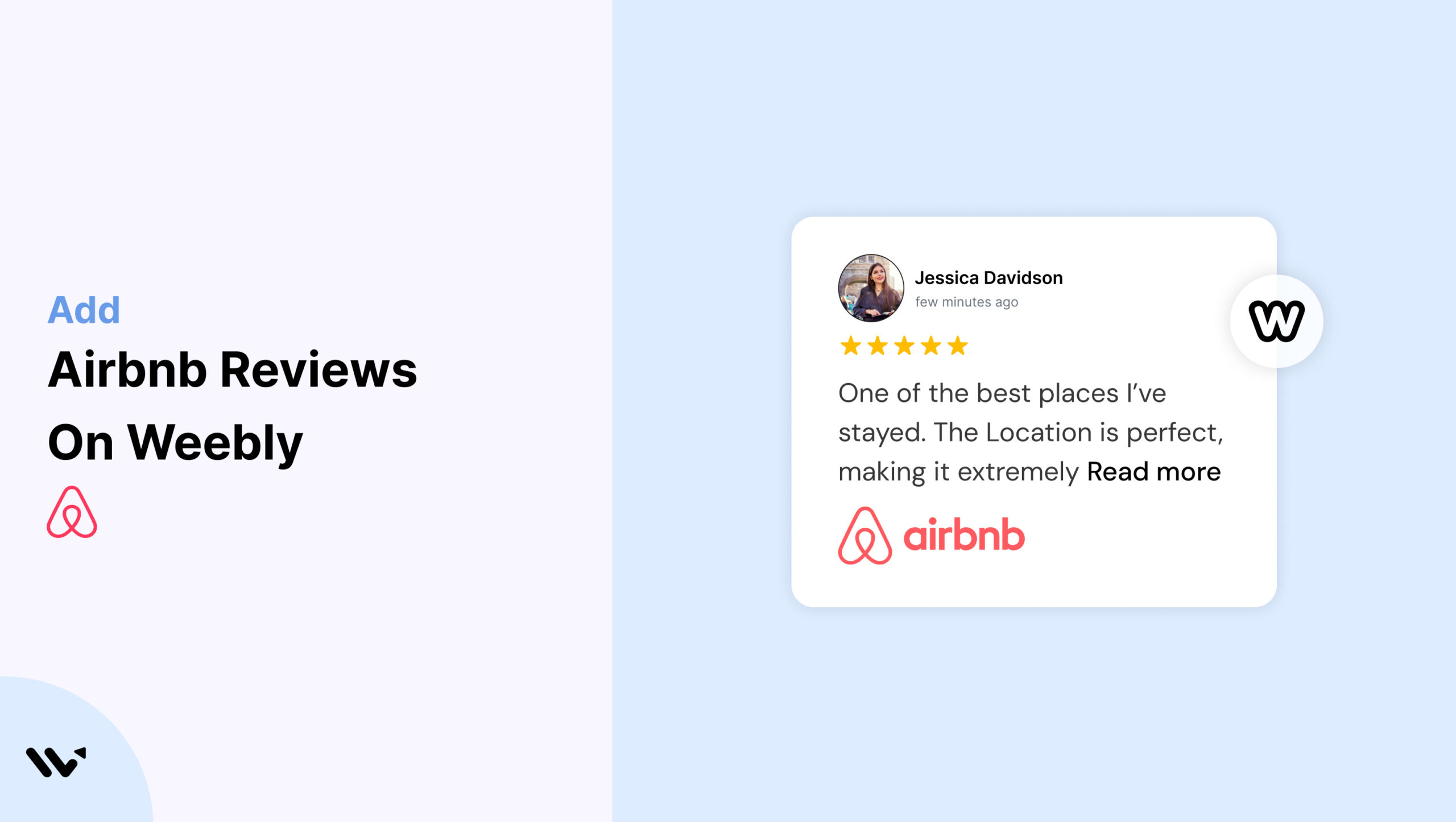 Airbnb Reviews on Weebly