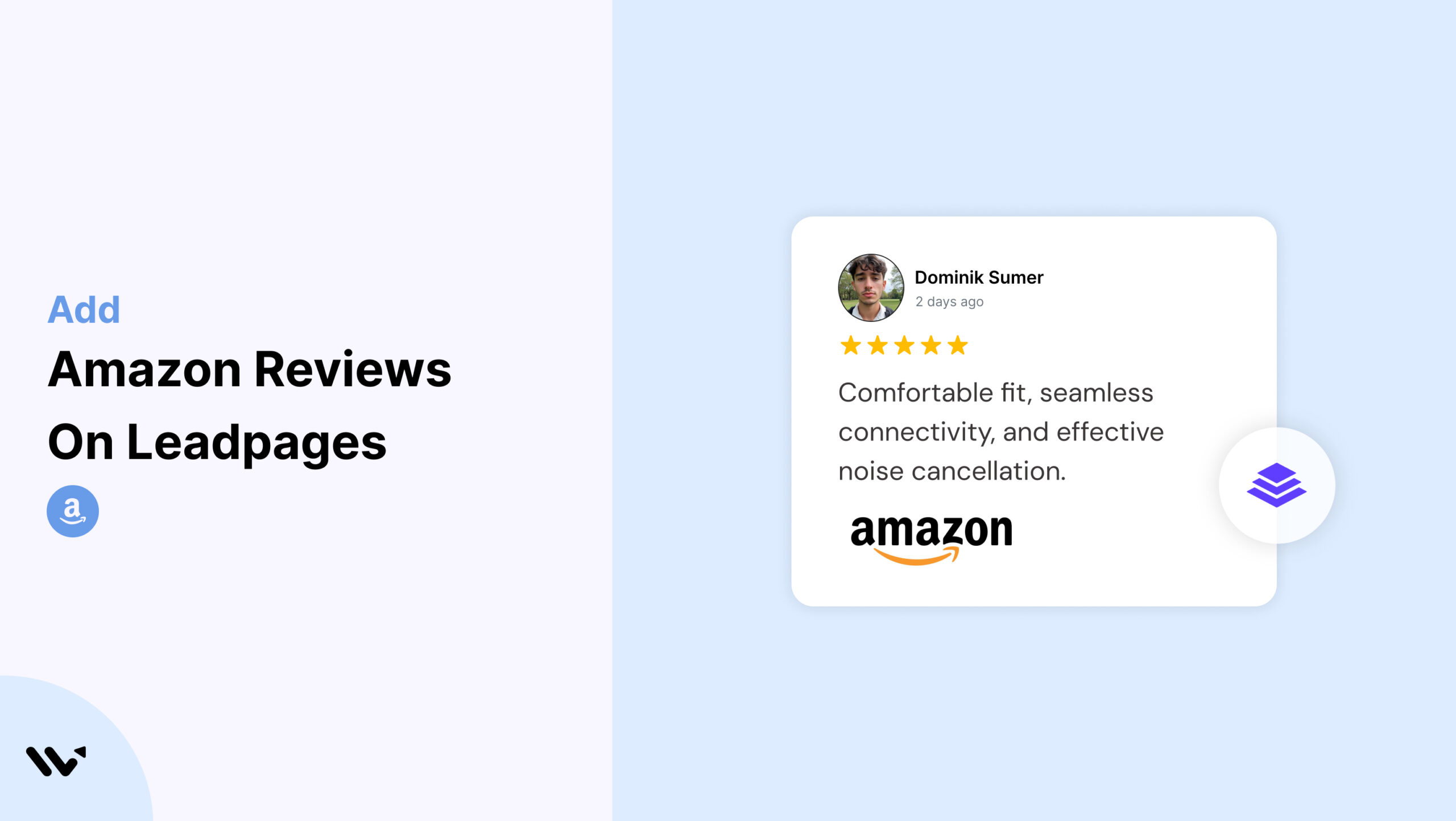 Amazon Reviews on Leadpages