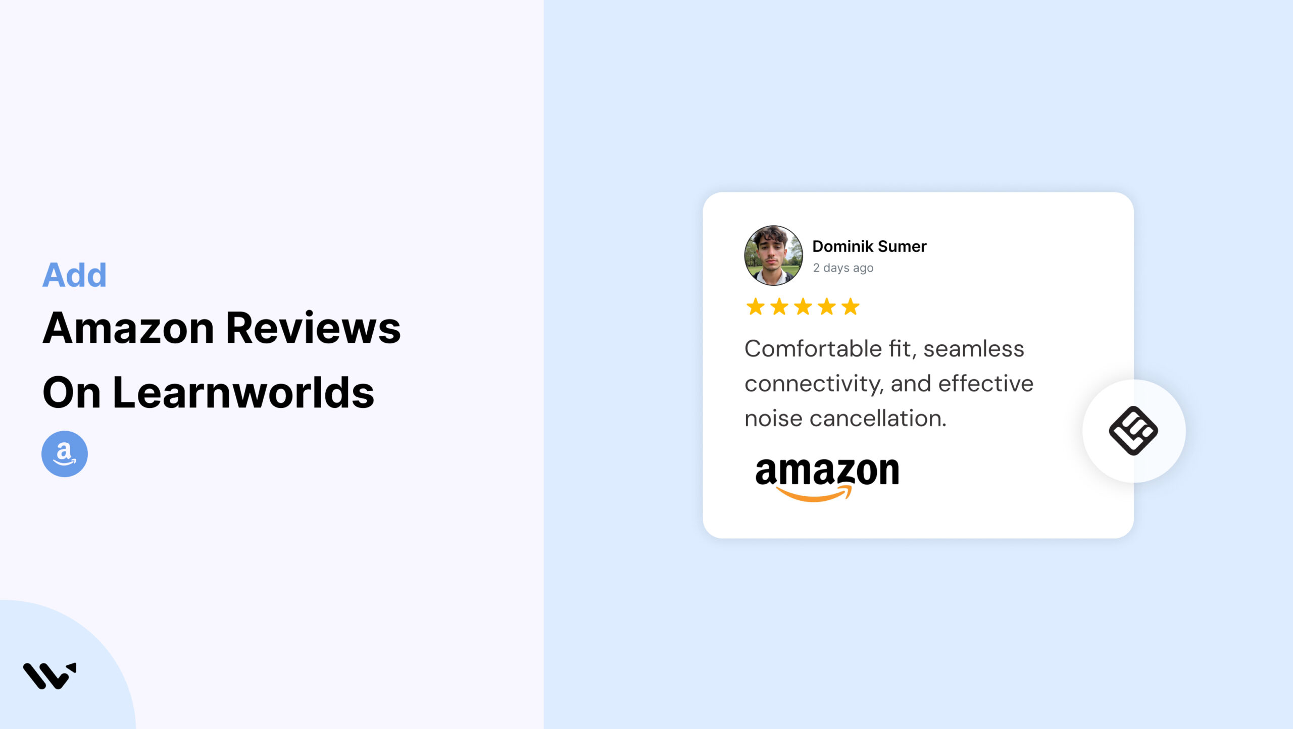 Amazon Reviews on Learnworlds