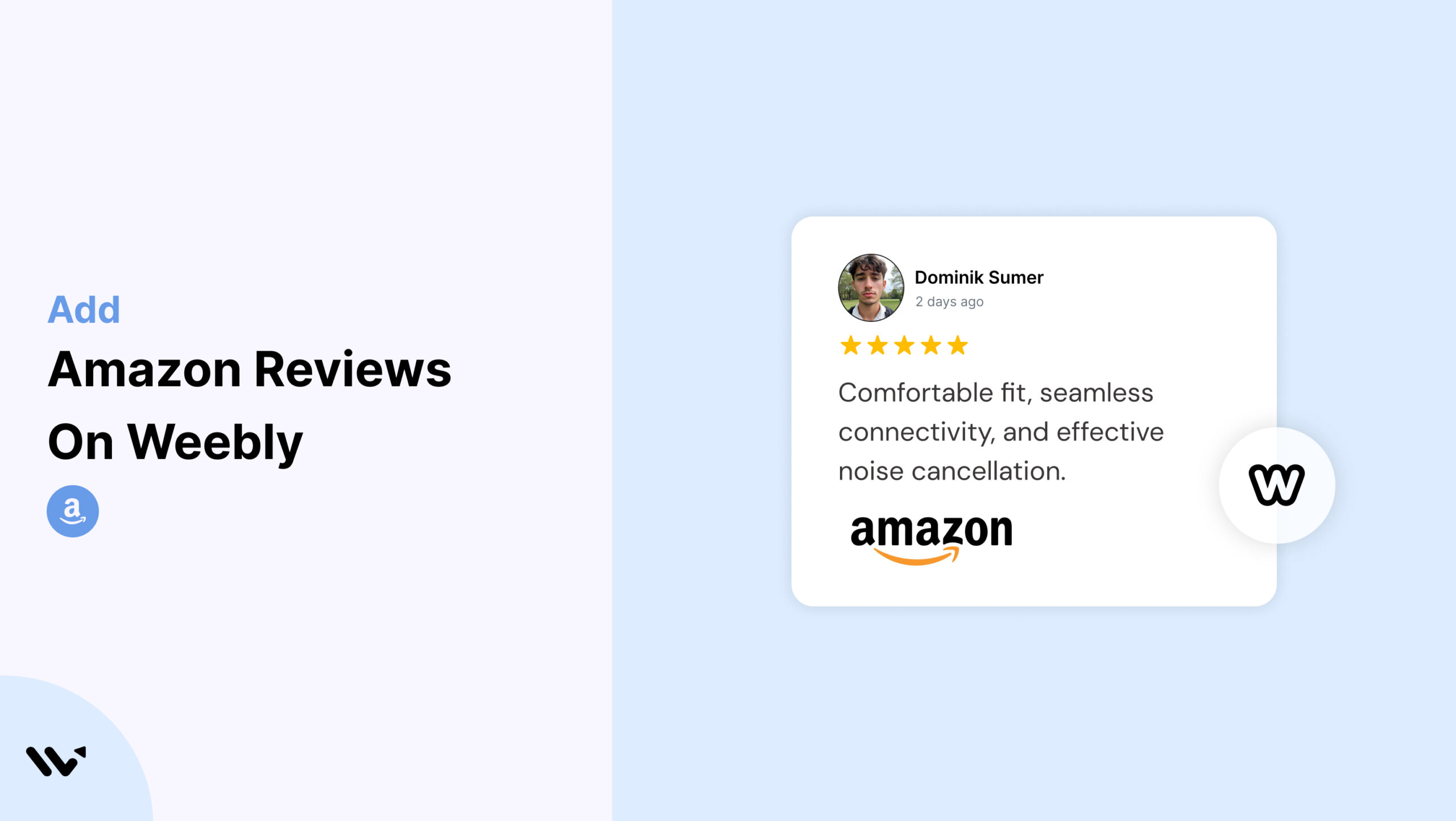 Amazon Reviews on Weebly