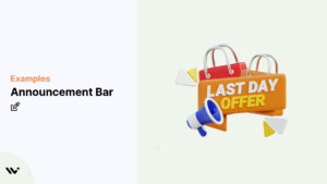 Announcement bar