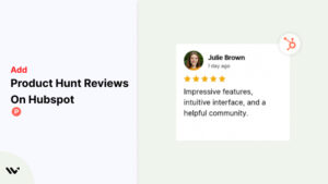 Product Hunt Reviews on Hubspot