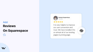 Reviews on Squarespace