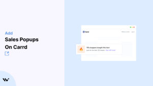 Sales Popups on Carrd 