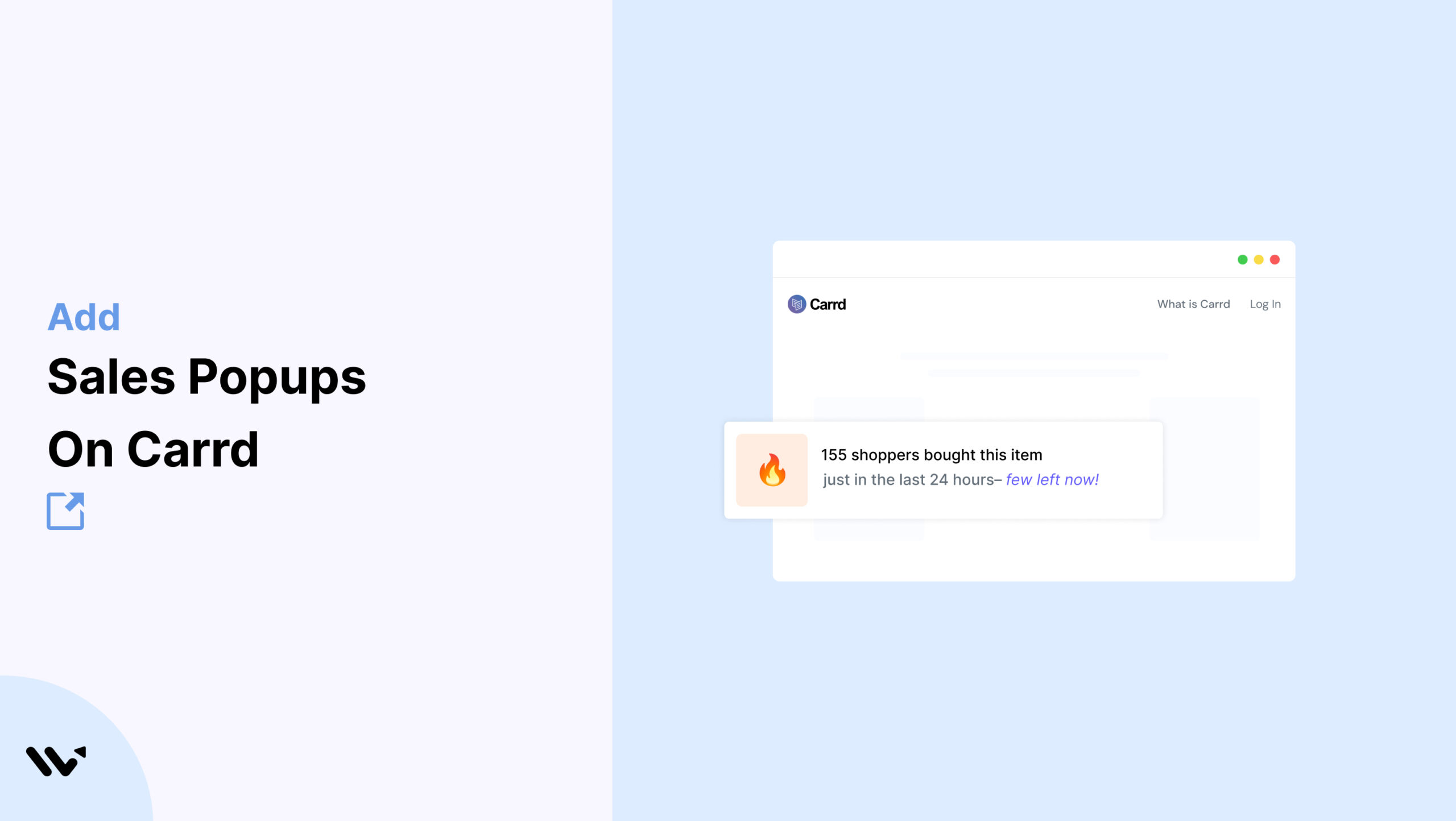 Sales Popups on Carrd 