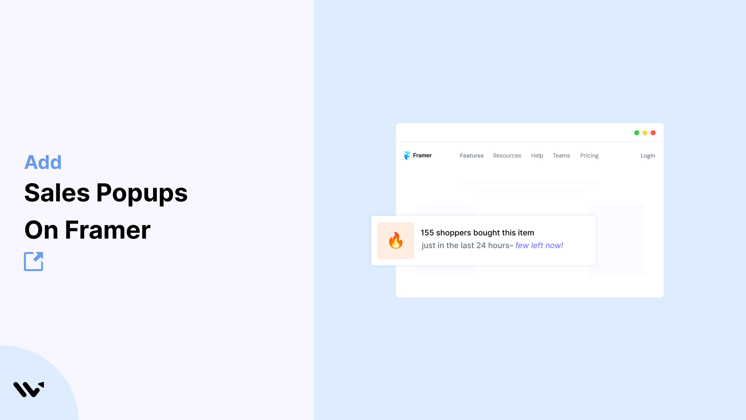 Sales Popups on Framer    