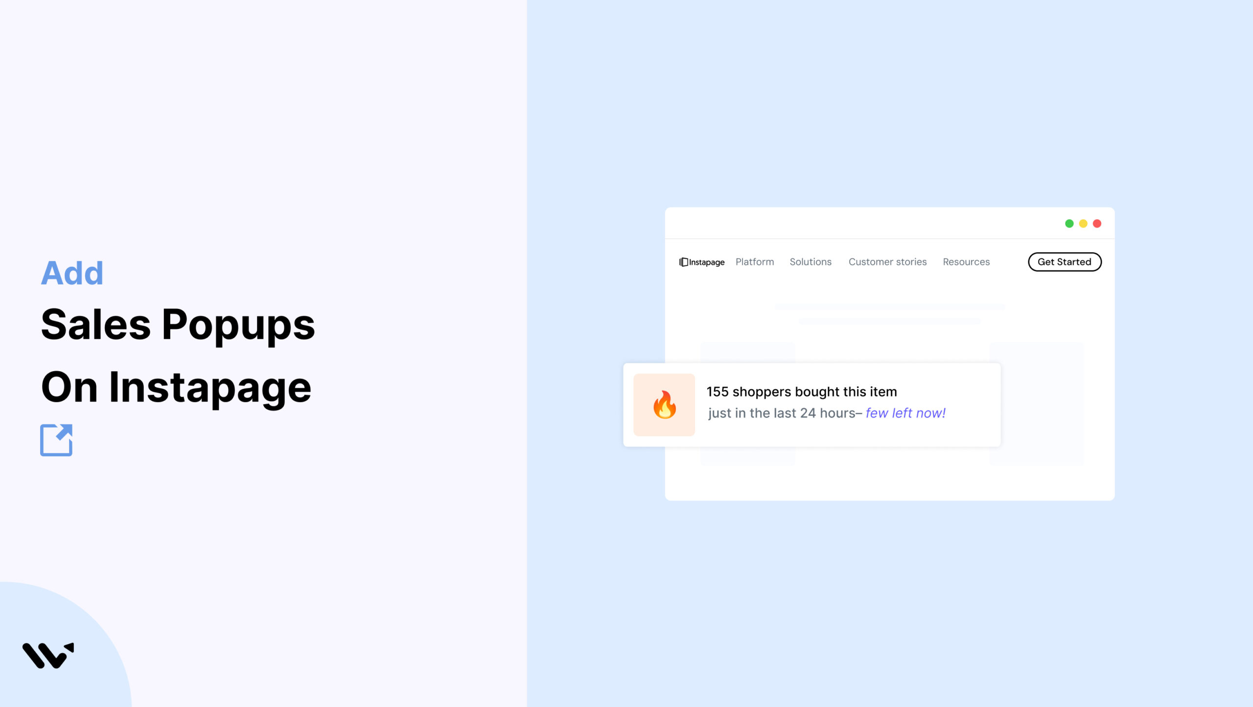 Sales Popups on Instapage          