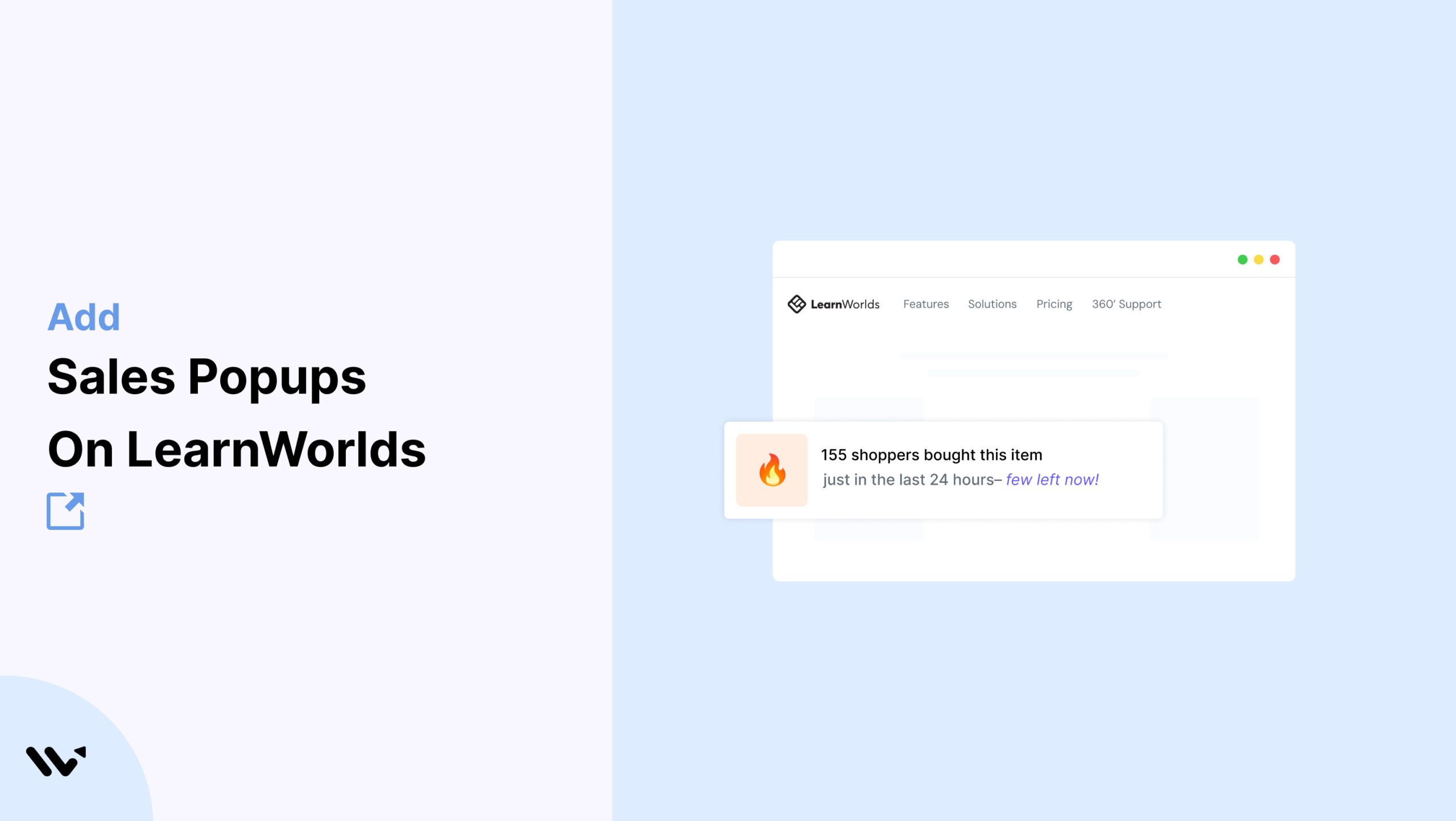 Sales Popups on LearnWorlds  