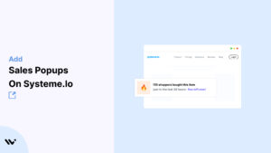 Sales Popups on Systeme.io      
