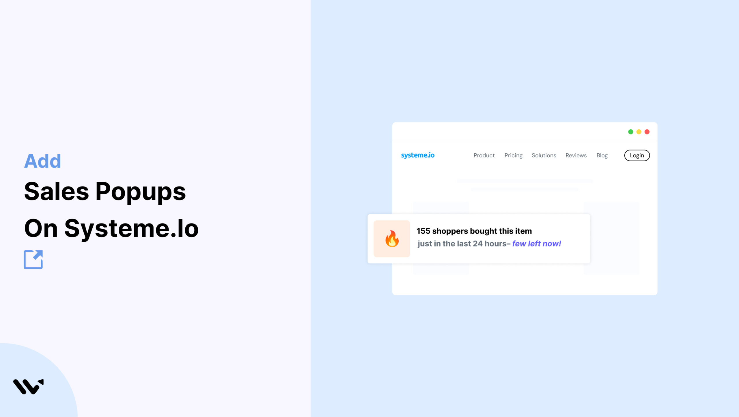 Sales Popups on Systeme.io      
