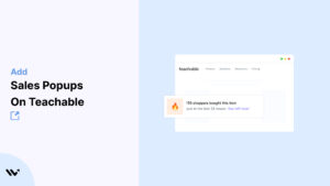 Sales Popups on Teachable    