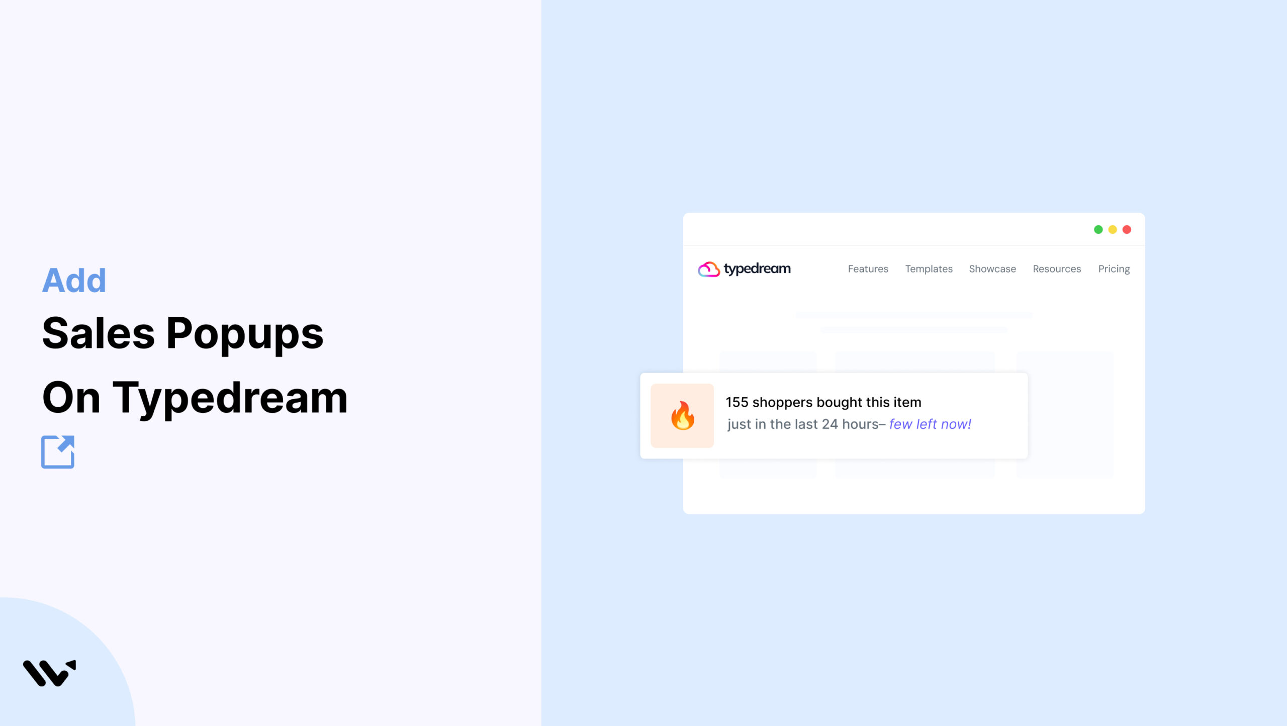 Sales Popups on Typedream  