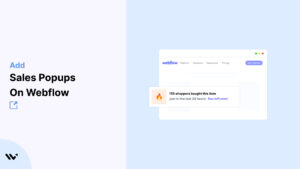 Sales Popups on Webflow       