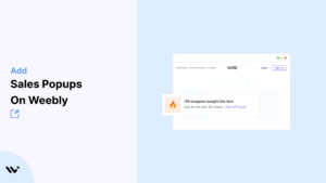 Sales Popups on weebly           