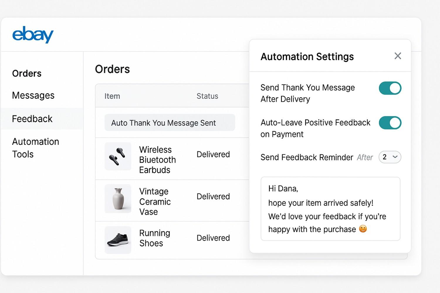 Use Review Feedback Automation