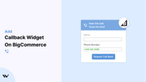 callback widget on BigCommerce
