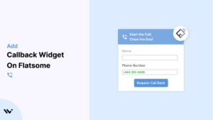 callback widget on Flatsome
