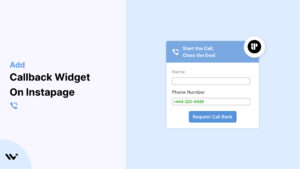callback widget on Instapage