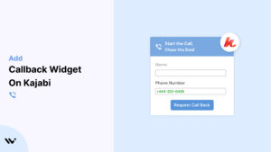 callback widget on Kajabi