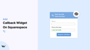 callback widget on Squarespace