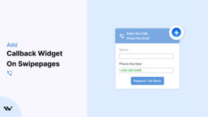 callback widget on Swipepages