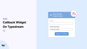 callback widget on Typedream