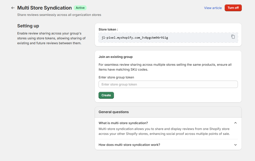 Multi store sync WiserReview