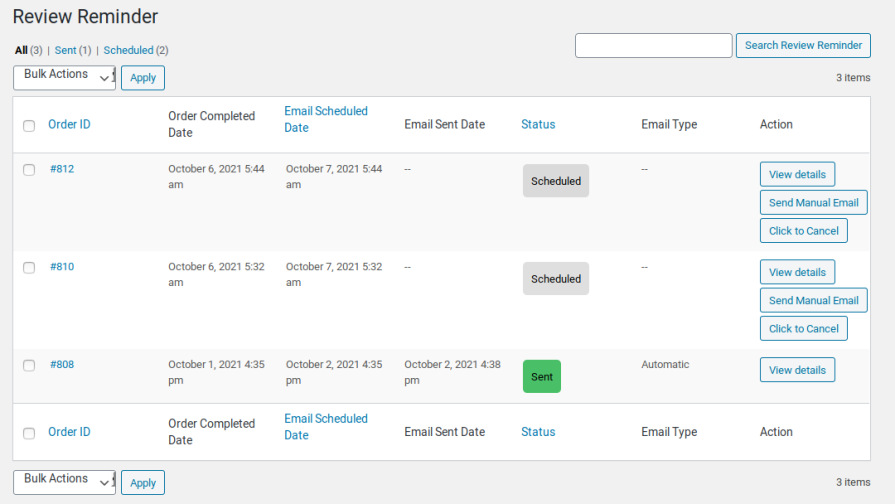Review Reminder for WooCommerce