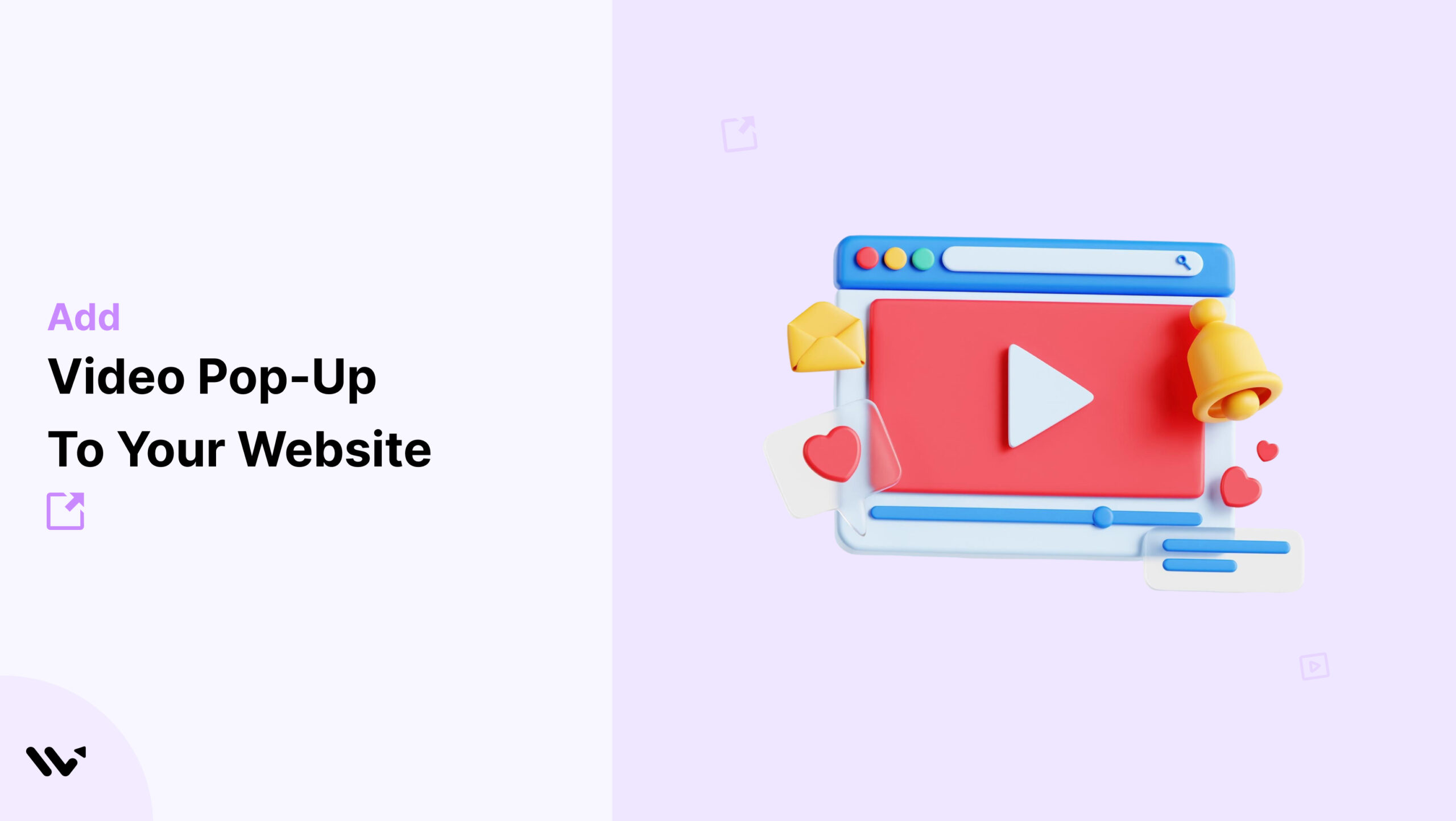 video pop-up on website