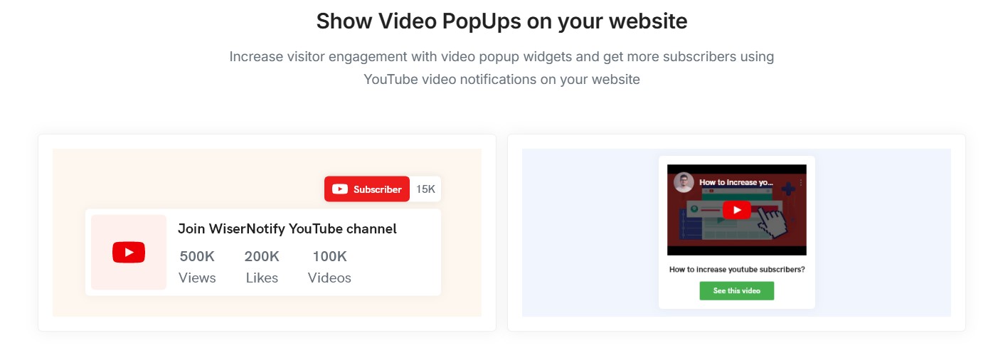 video pop up