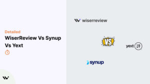 WiserReview vs Synup vs Yext