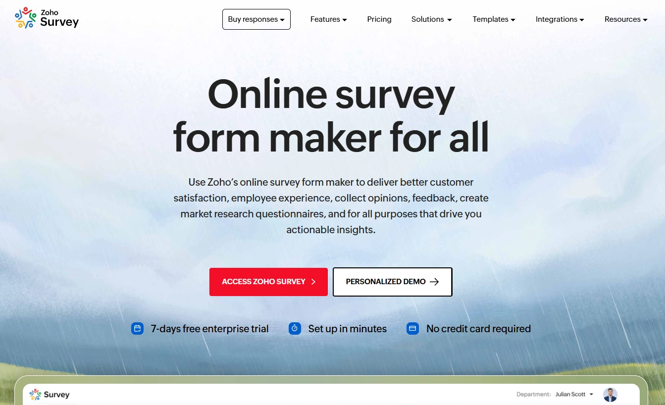 Zoho Survey