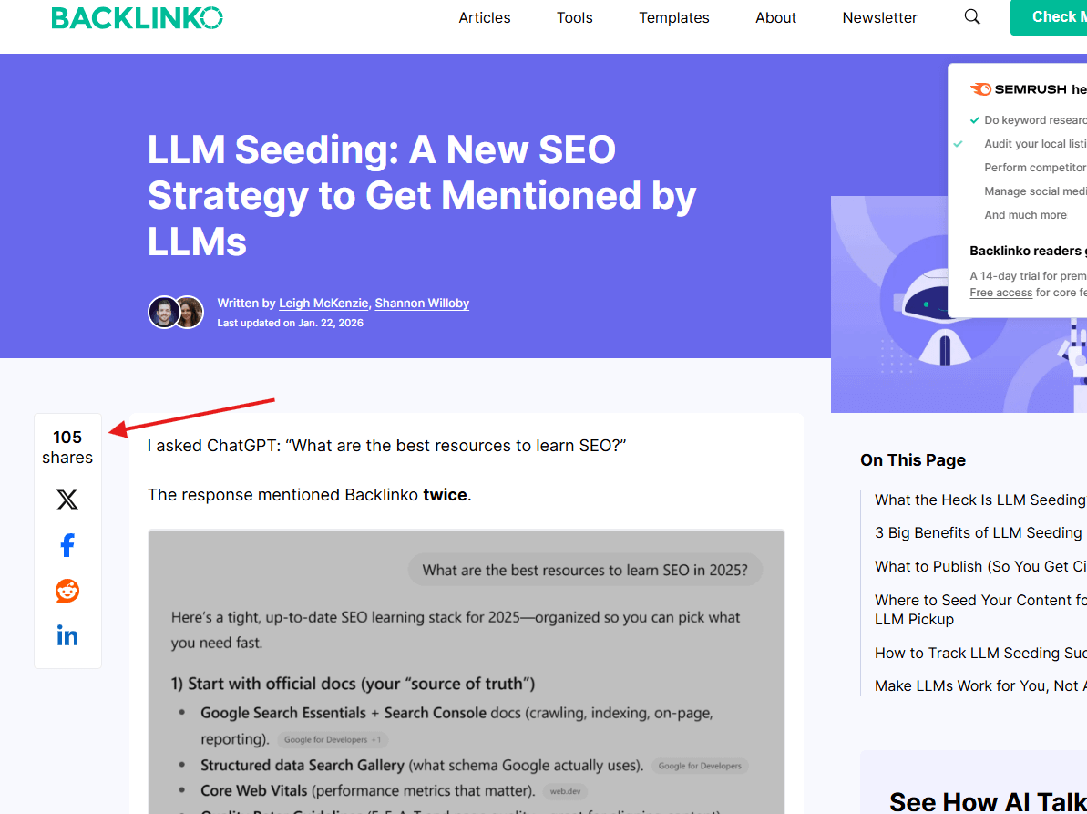 Social Media Widget (Builds authority and trust)