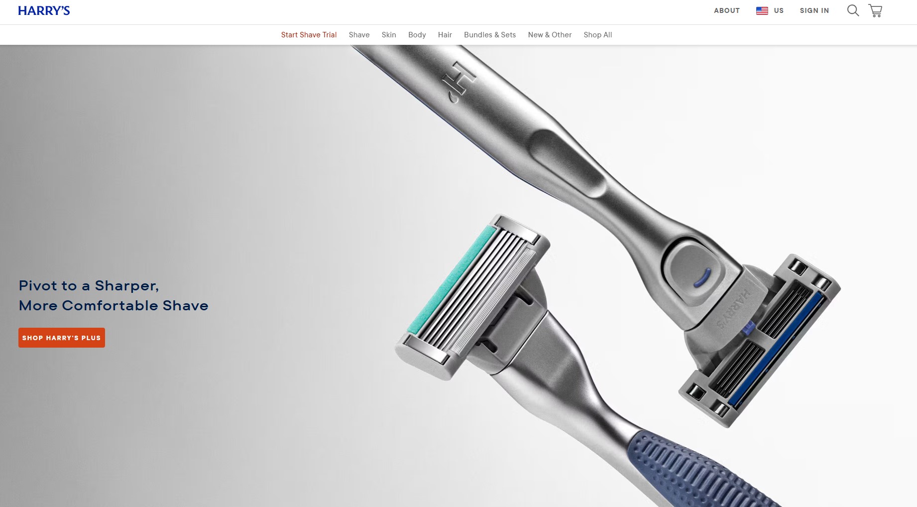 Harry's razor starter kit pure bundle example